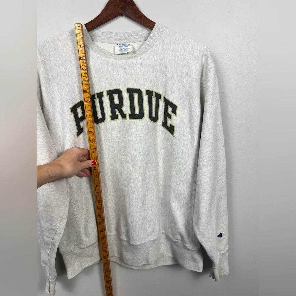 Vintage Champion Purdue Reverse Weave Sweatshirt – Size M - Picture 10 of 12